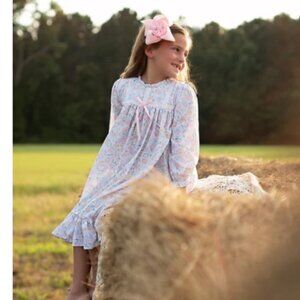 NEW! Cecil & Lou Eliza James Kids Pink and Orange Pumpkin Patch Nightgown